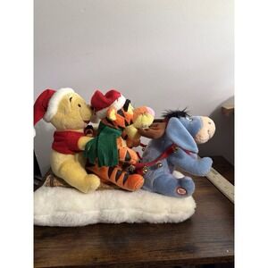 Winnie‎ The Pooh Eeyore And Tigger Ride Sleigh Singing Jingle Bells